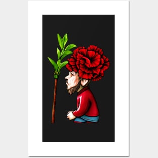 Carnations Gnome Posters and Art